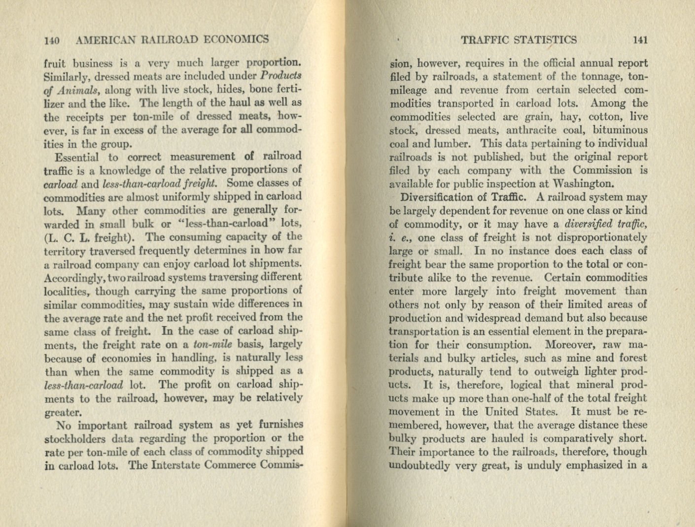 American Railroad Economics