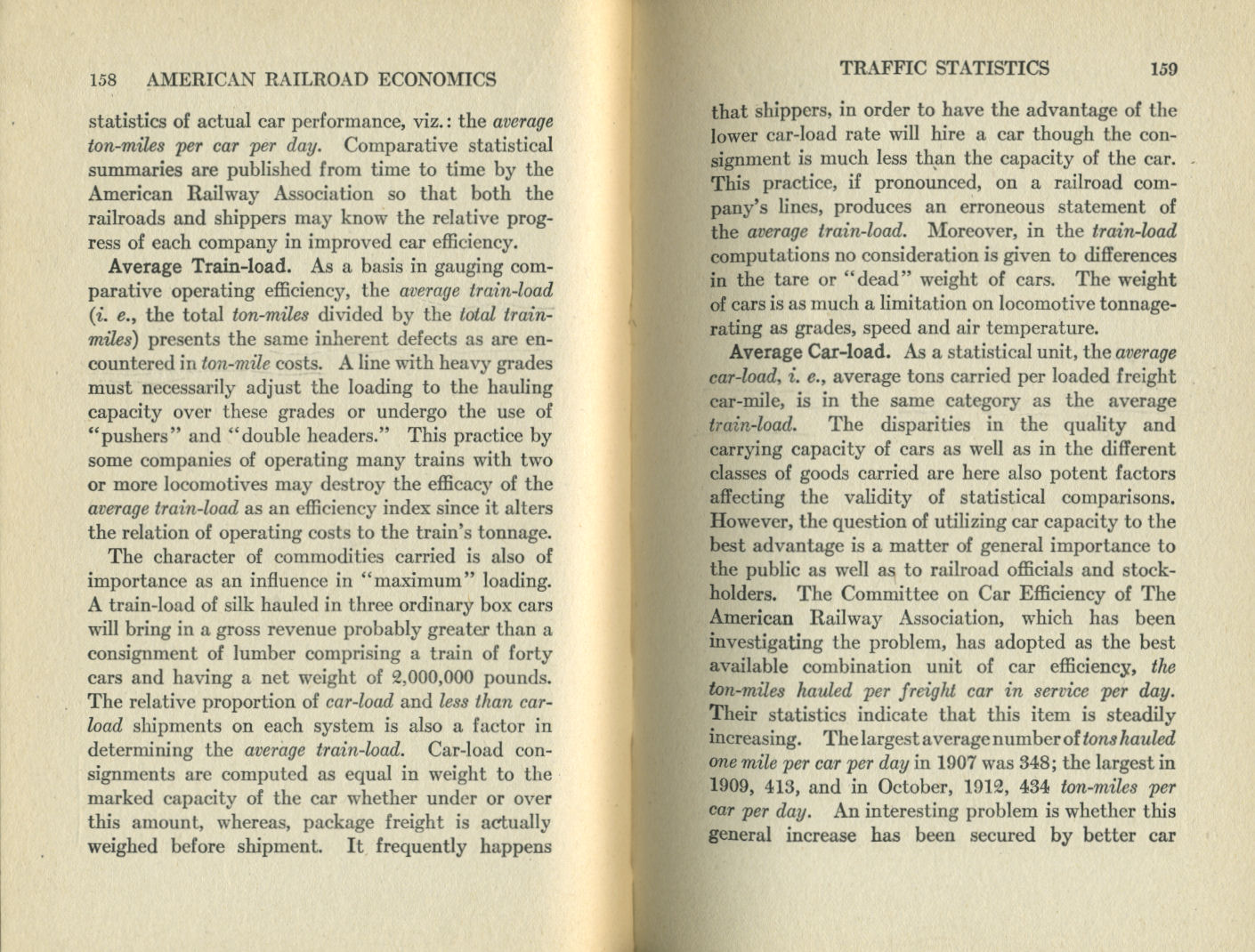 American Railroad Economics