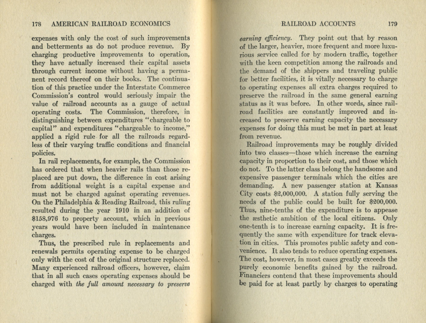 American Railroad Economics