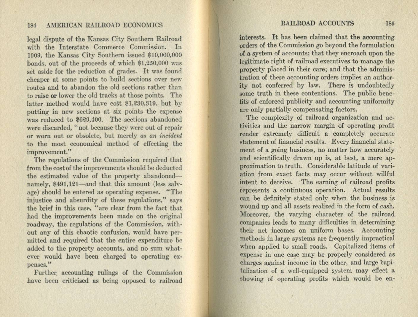American Railroad Economics