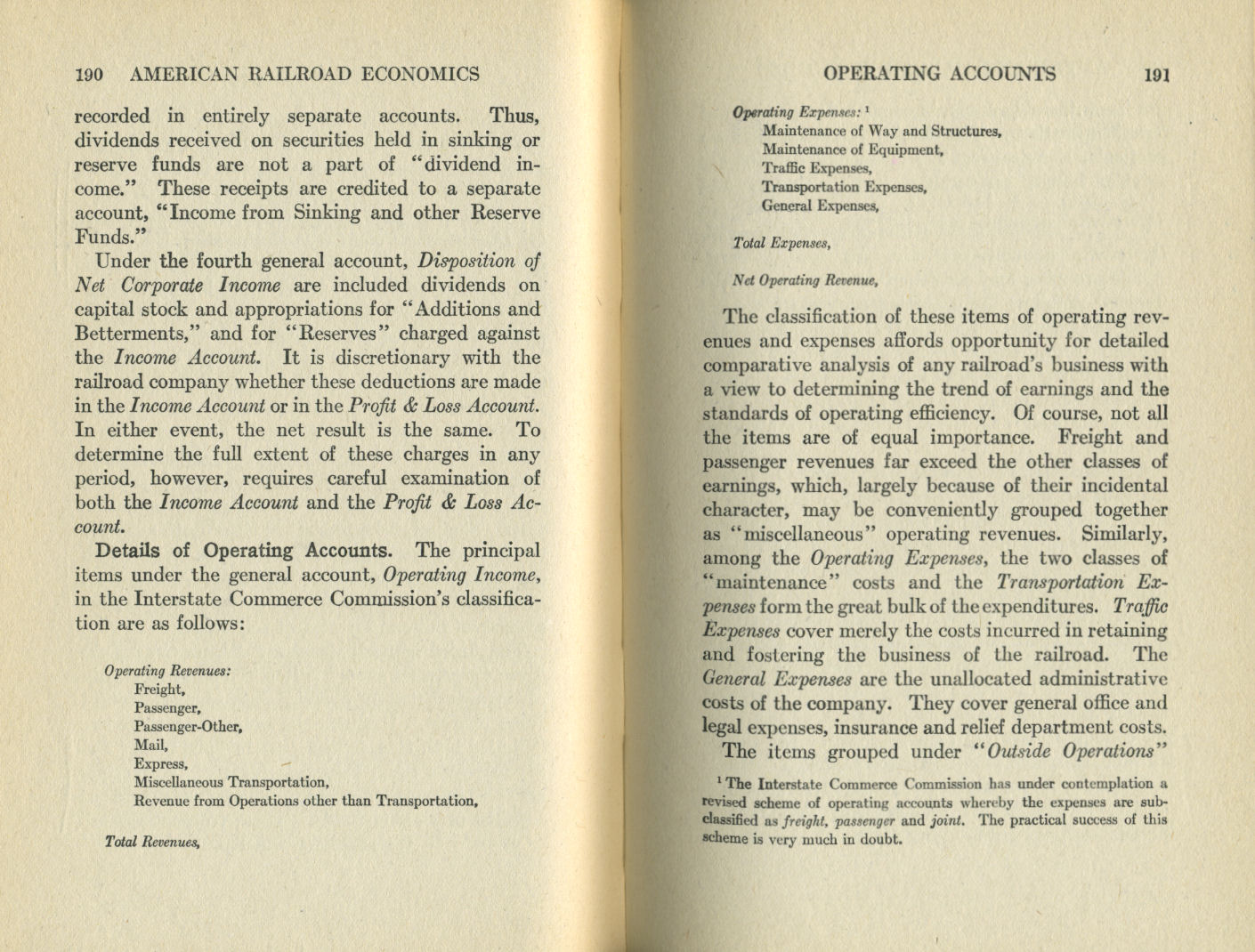 American Railroad Economics