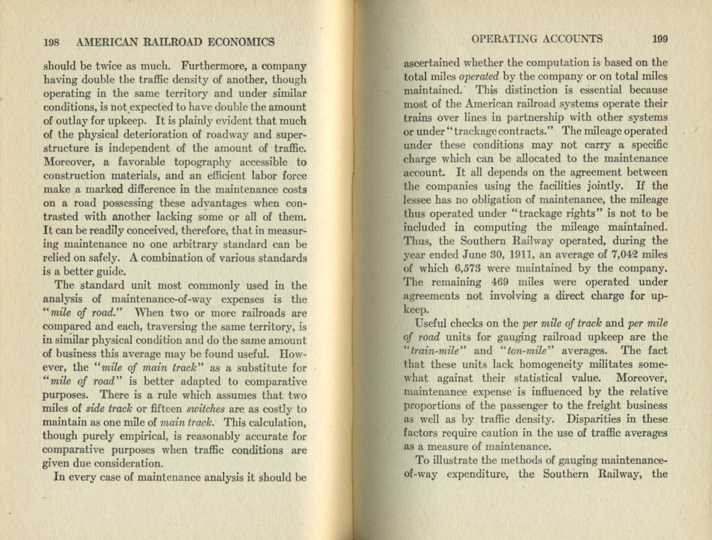 American Railroad Economics