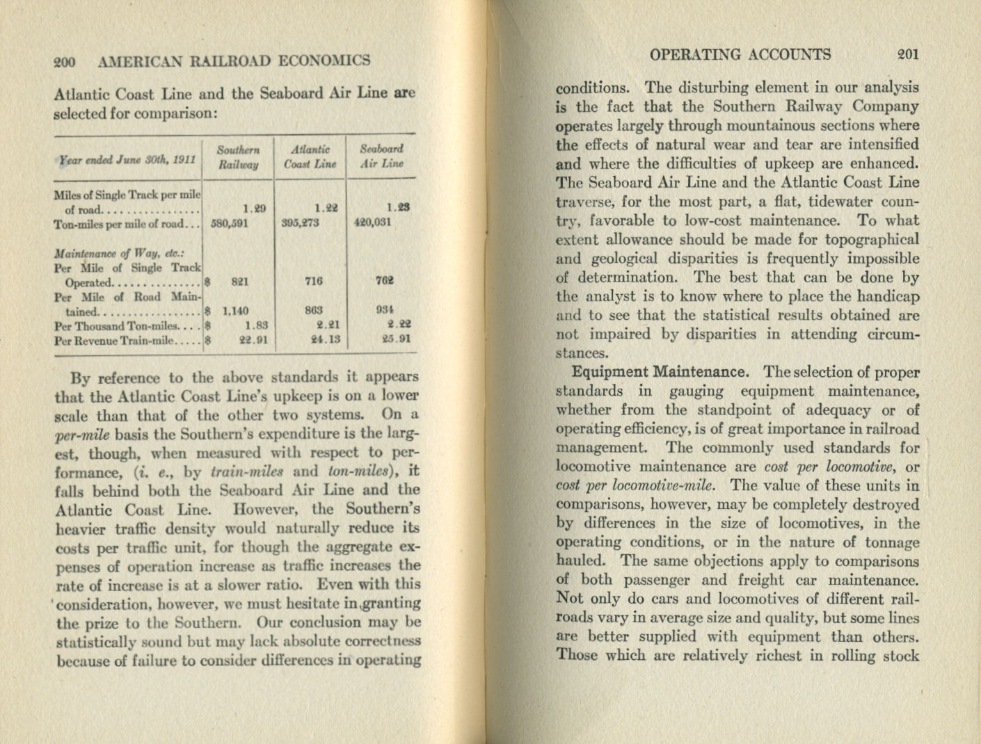 American Railroad Economics