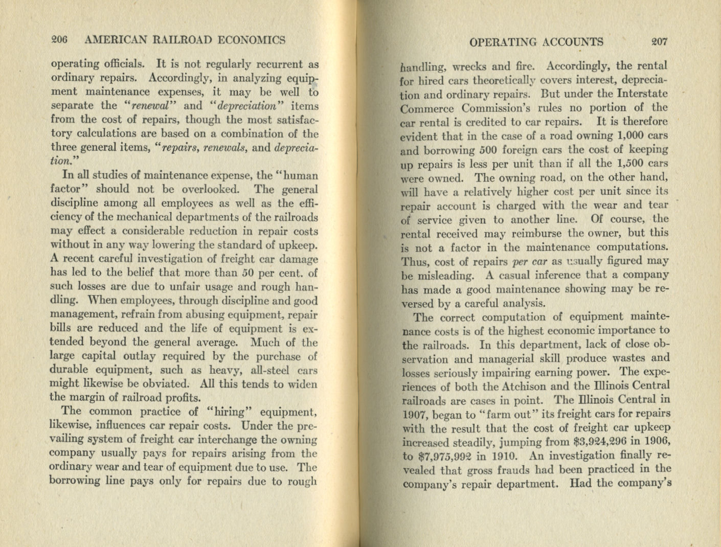 American Railroad Economics