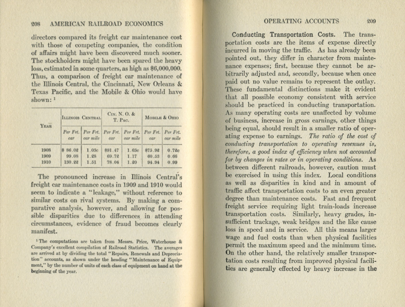 American Railroad Economics