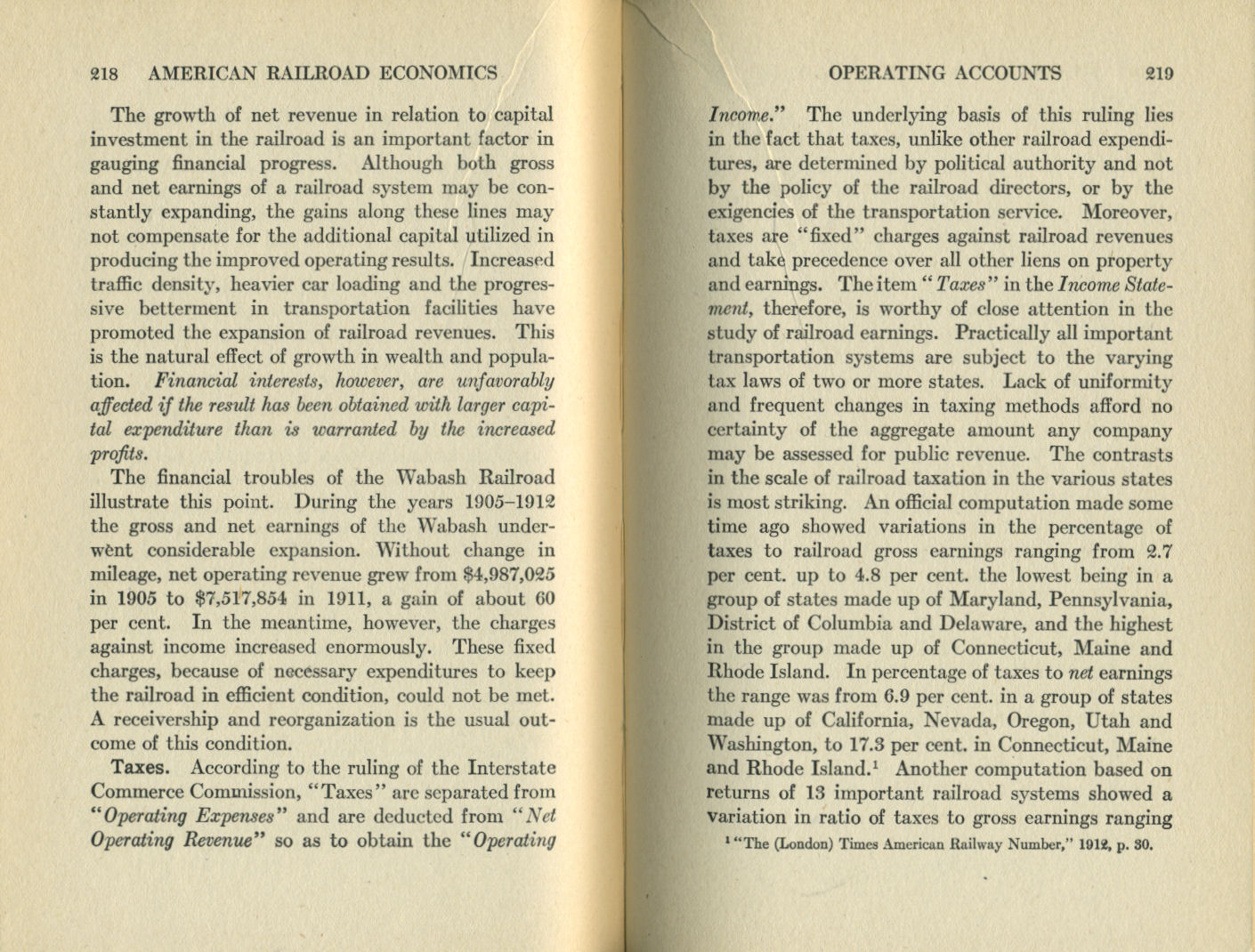 American Railroad Economics