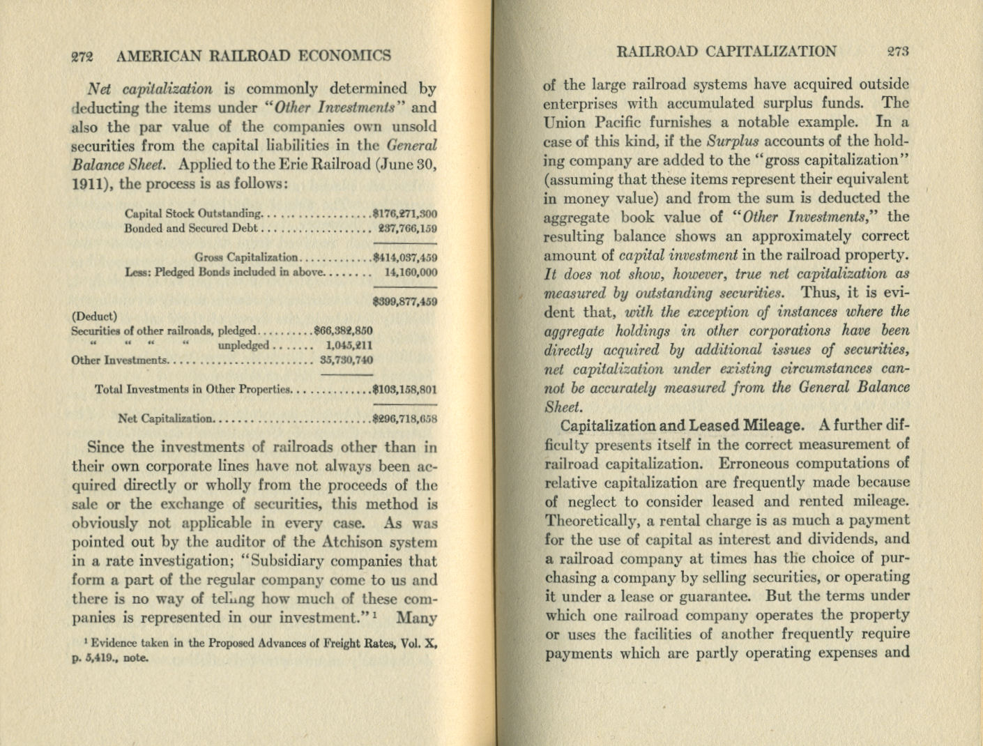 American Railroad Economics