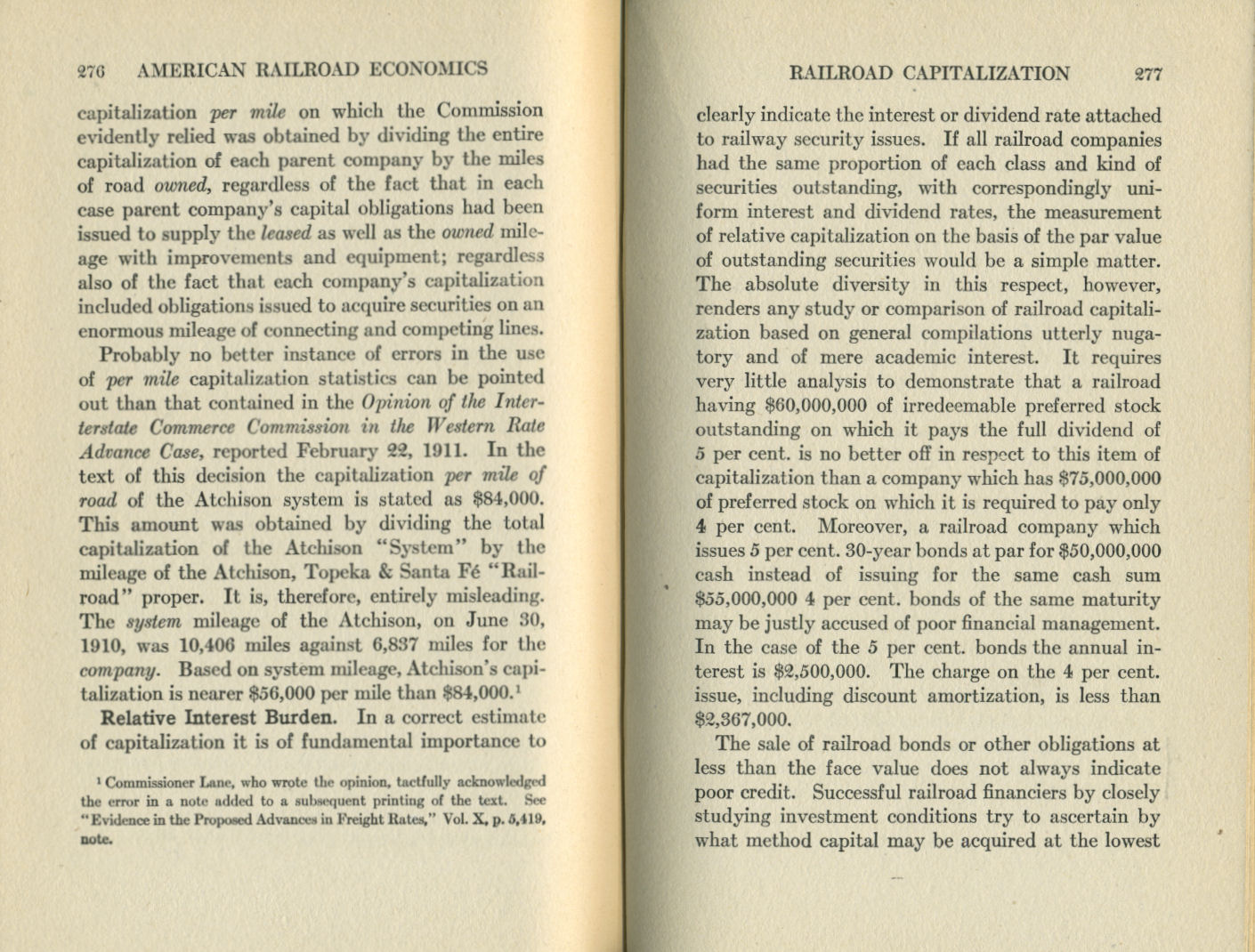 American Railroad Economics