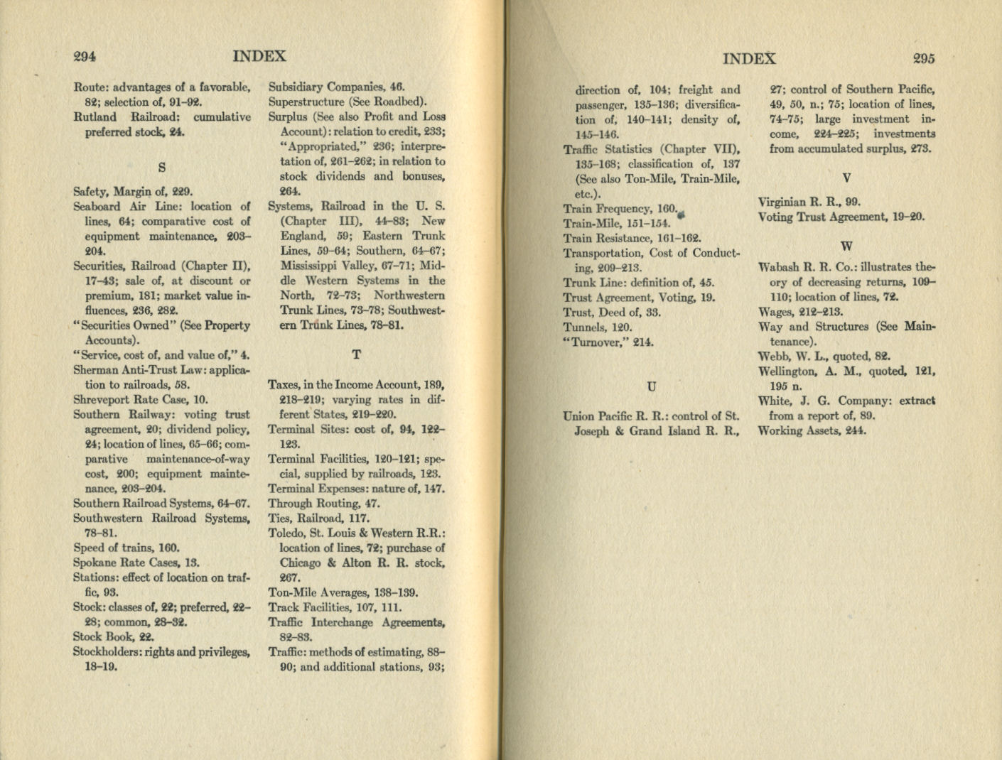 American Railroad Economics