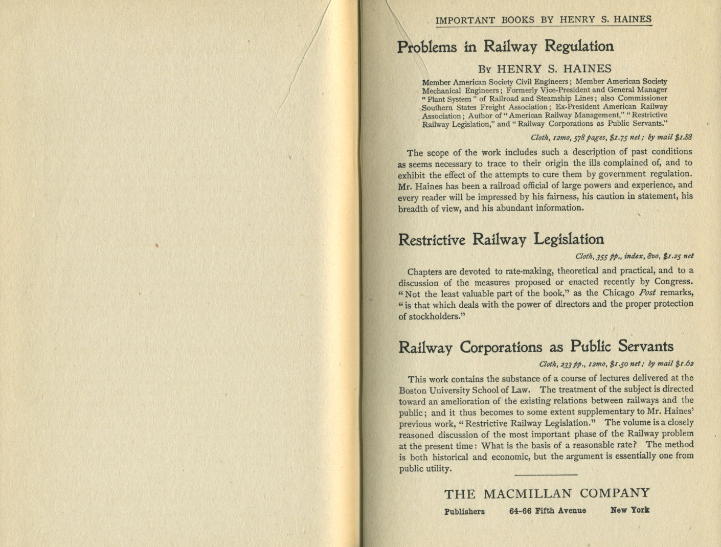 American Railroad Economics
