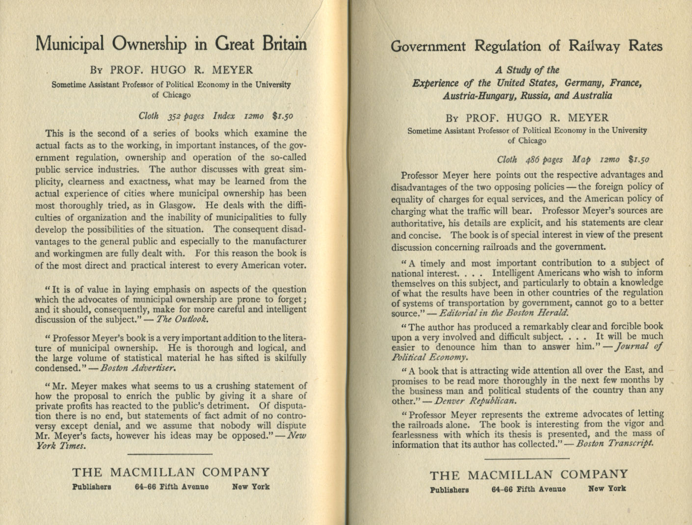 American Railroad Economics