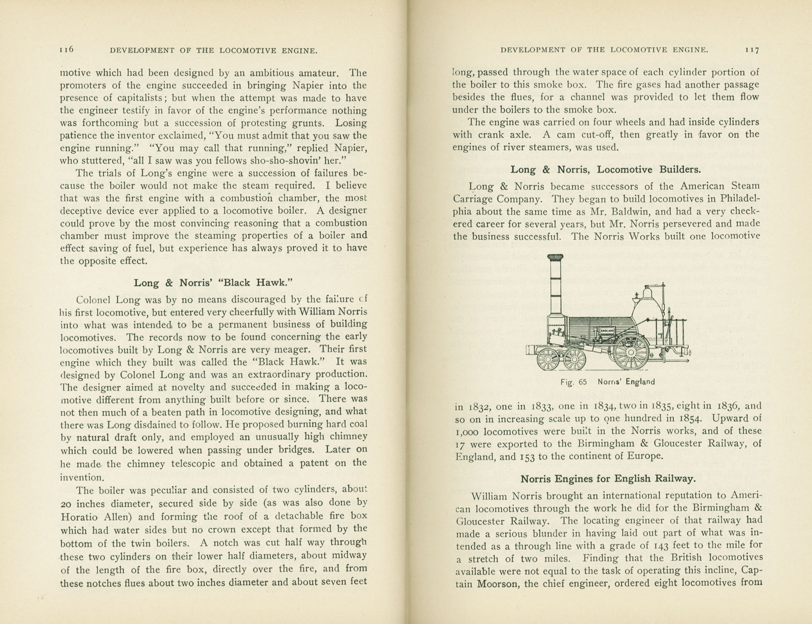 Development of the Locomotive Engine