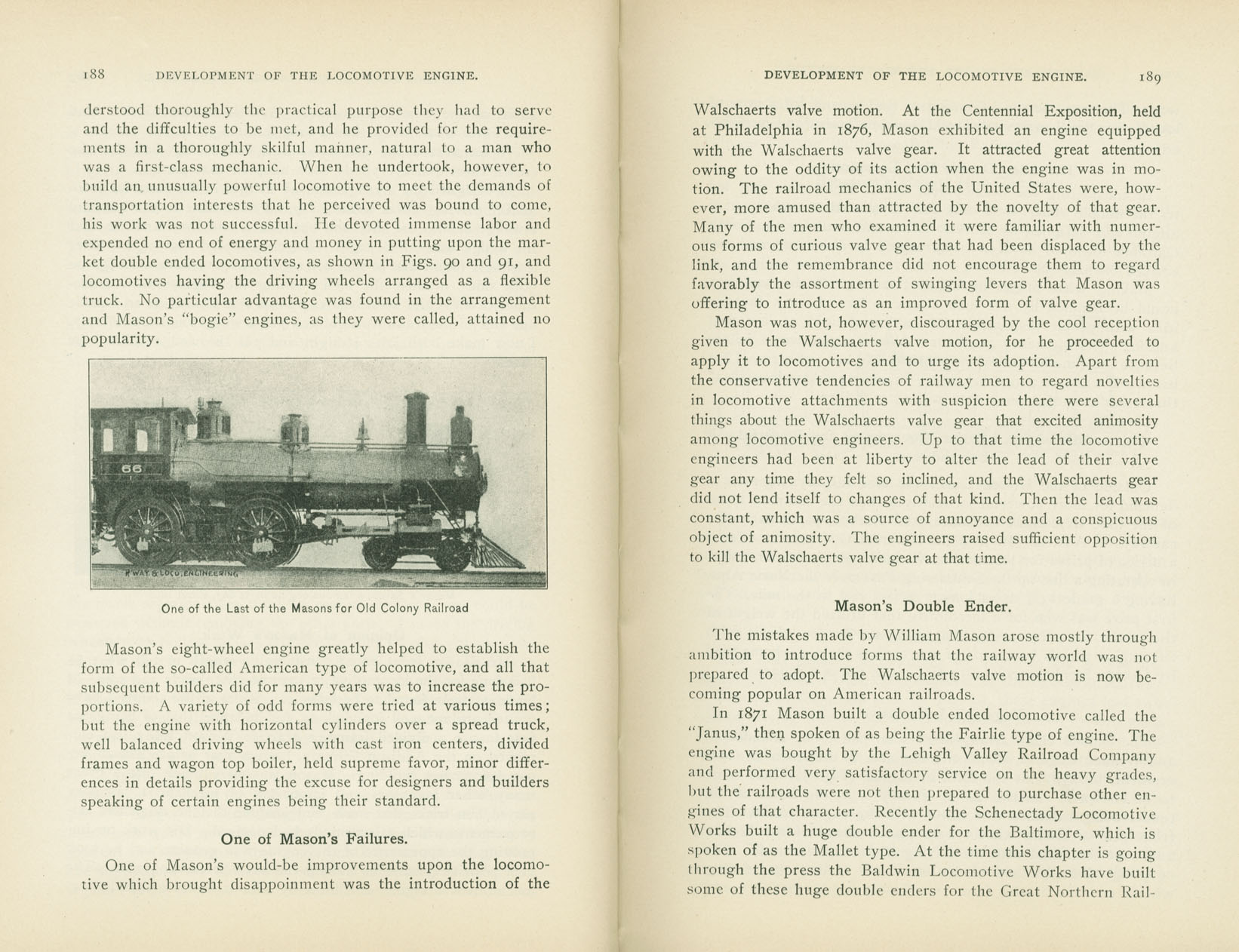 Development of the Locomotive Engine