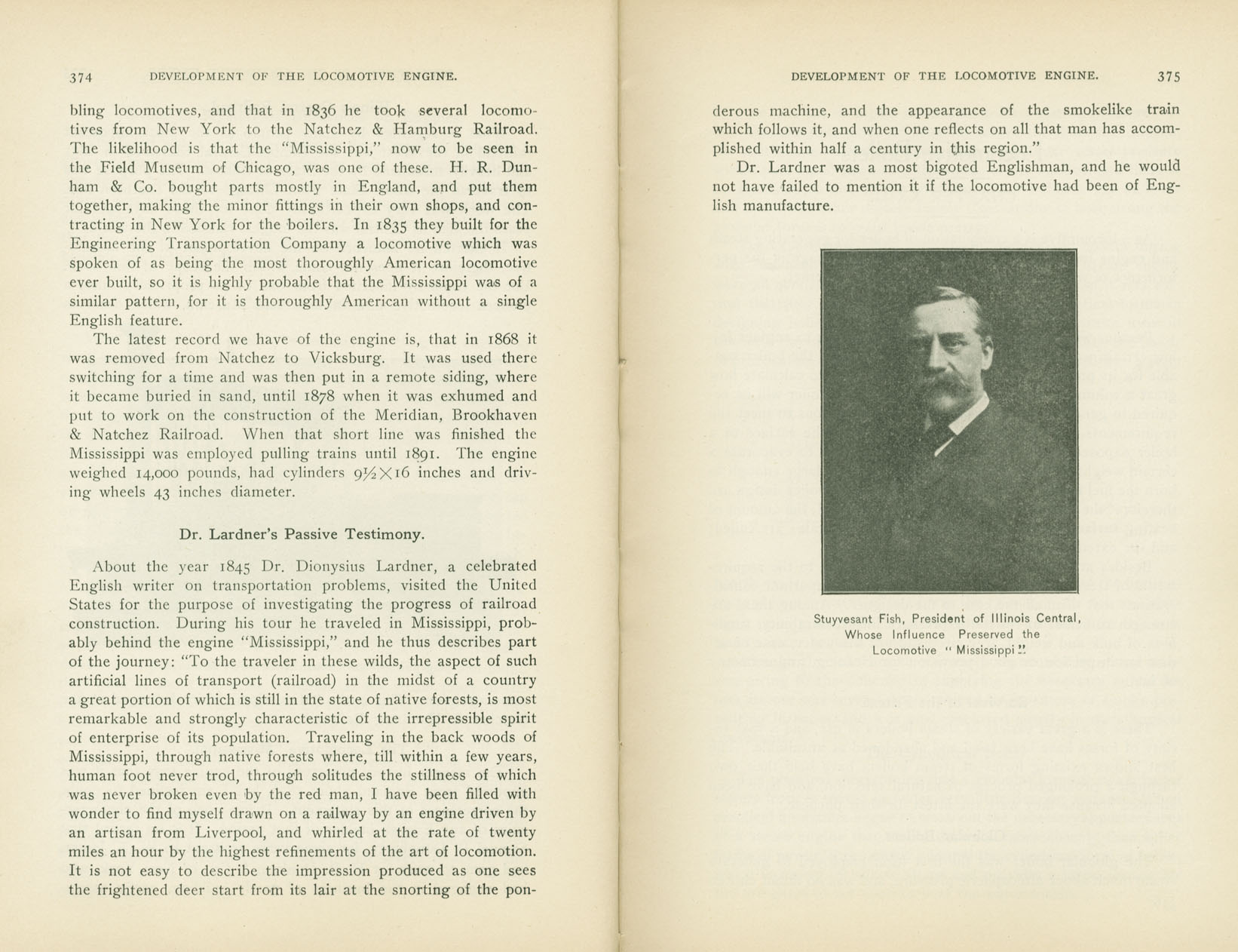 Development of the Locomotive Engine