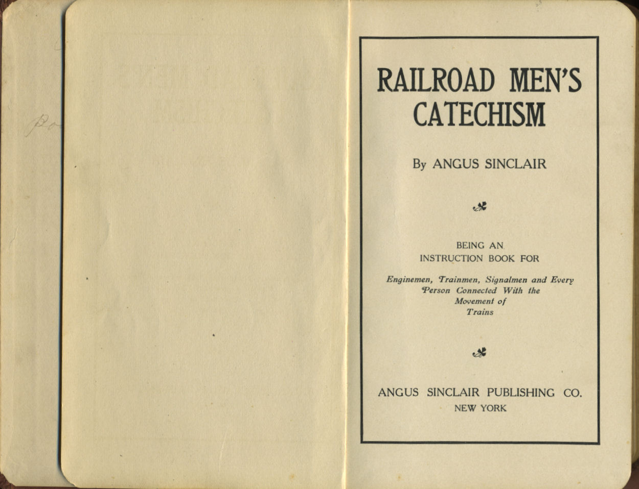 Railroad Men's Catechism