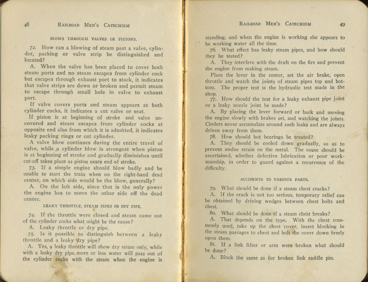 Railroad Men's Catechism