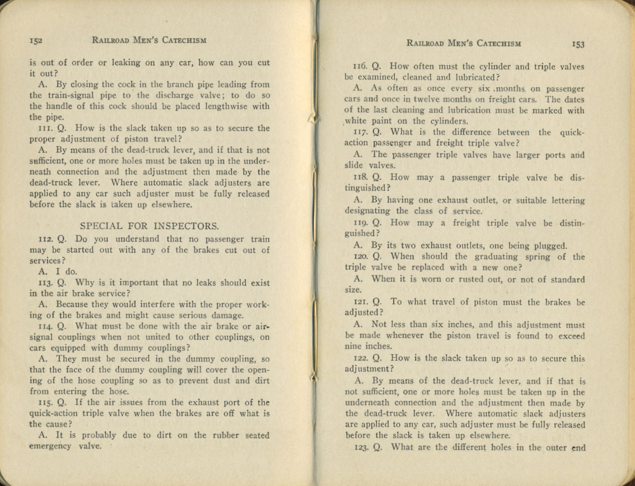 Railroad Men's Catechism