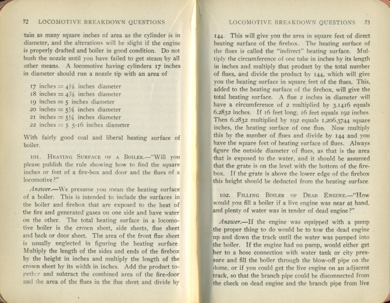 Locomotive Engine Breakdowns