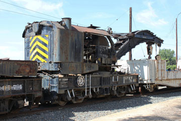SP Wrecking Derrick #7090, Orange Empire Railway Museum