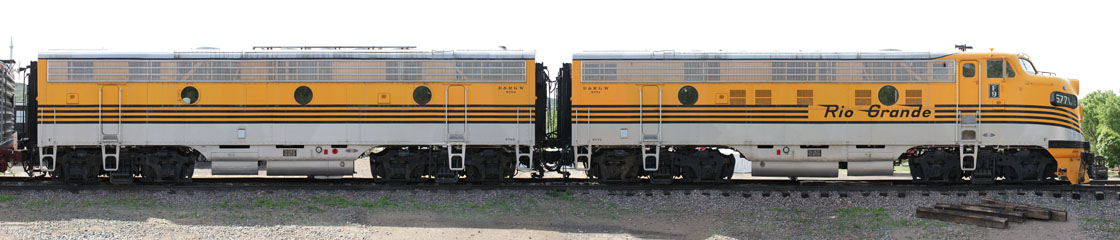 DRGW EMD F9 #5771 & 5762, Colorado Railroad Museum