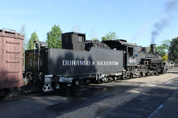 D&SNG K-37 #480, Durango