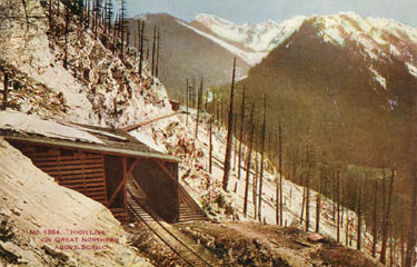 Wooden Snow Shed, Cascade Mountains